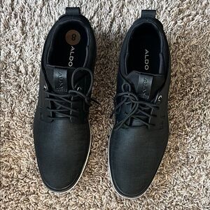Aldo Men's Textured Black Sneakers